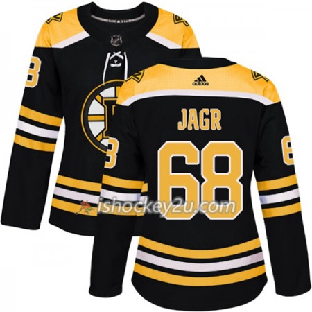 Dame NHL Boston Bruins Trøje Jaromir Jagr 68 Adidas 2017-2018 Sort Authentic